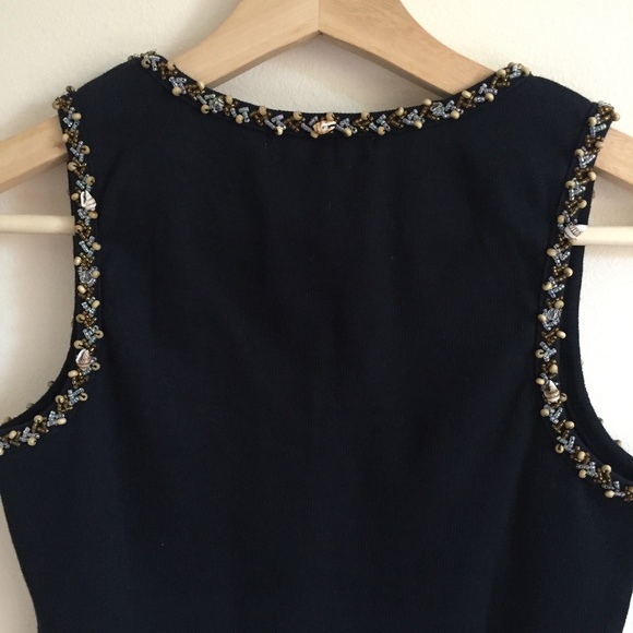 CAbi Black Ribbed Seashell Accent Tank Top - Picture 6 of 8